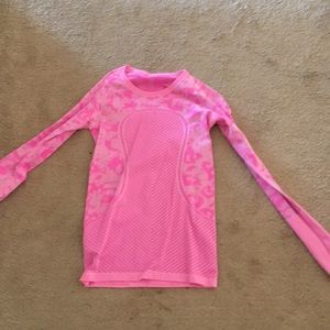 Pink Lululemon Long sleeve
